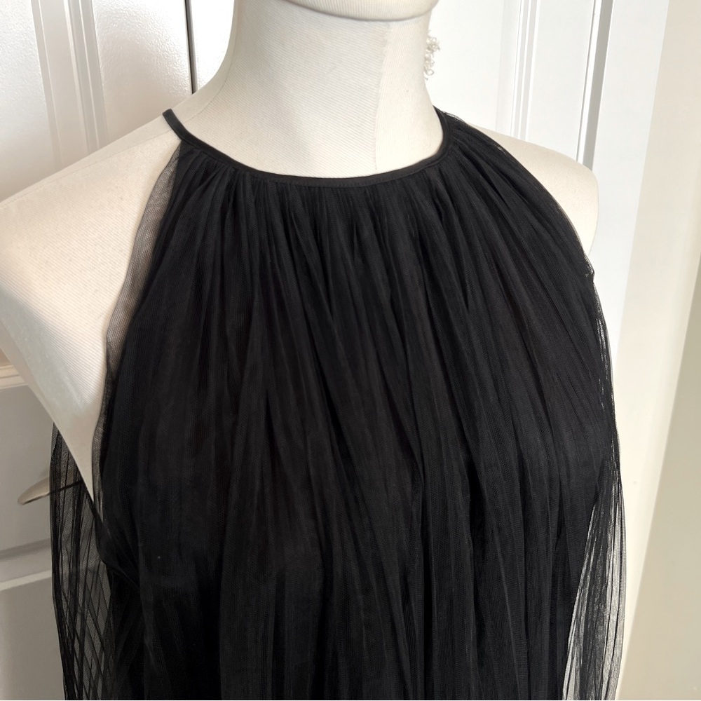 Maison Margiela Crimped Tulle Midi Dress